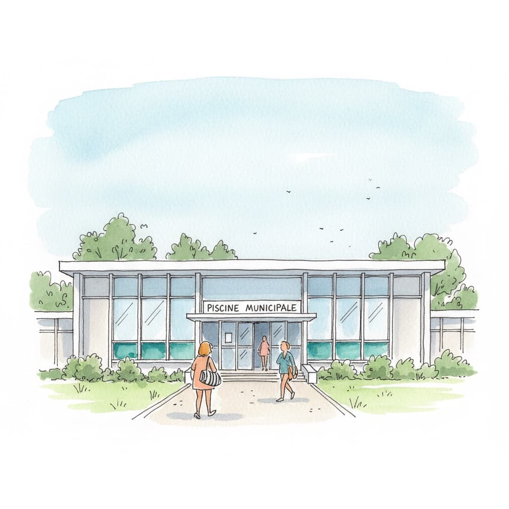 Illustration d'une piscine moderne